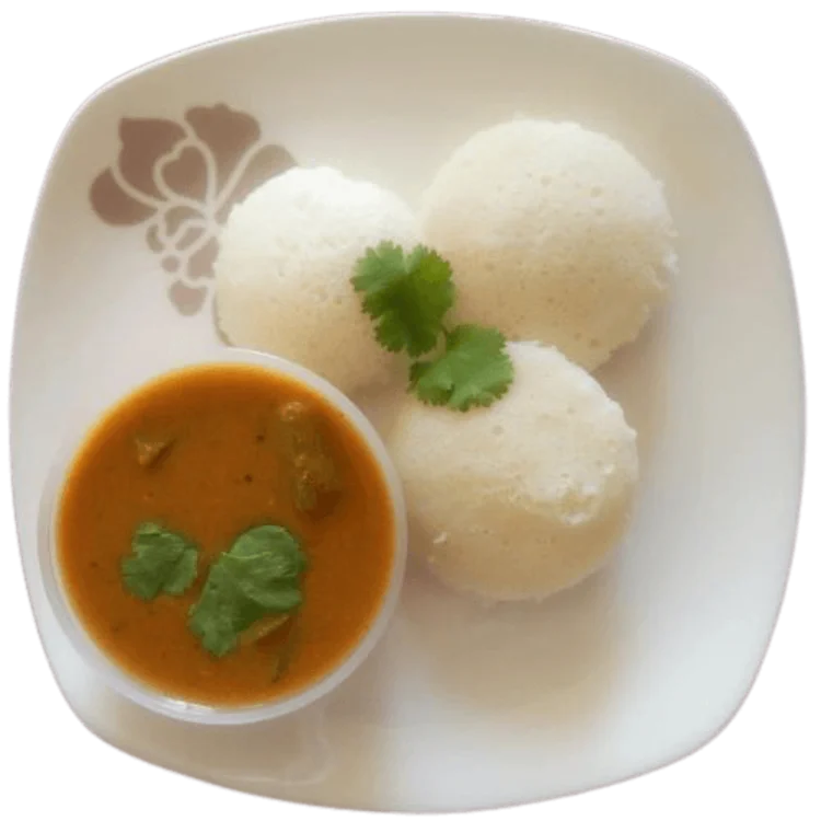 Idly Sambhar 4nos